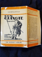 Don Quixote by Miguel de Cervantes. First Modern Library Edition. with Dust Jacket