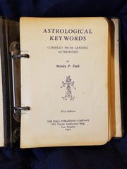 Astrological Key Words by Manly P. Hall. "First Edition" stated