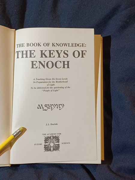 Book of Knowledge: The Keys of Enoch by J.J. Hurtak. first printing?
