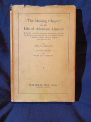 Missing Chapter in the Life of Abraham Lincoln by Bess V. Ehrmann. (1938). #84/1000 copies. signed 'Bess V. Ehrmann'