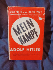 Mein Kampf ( My Struggle) by Adolf Hitler. complete and unabridged, Reynal &amp; Hitchcock. 1940. with dj