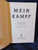 Mein Kampf (My Struggle) by Adolf Hitler. The definitive new translation. (1943) with dj