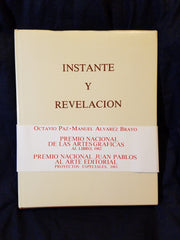 Instante y Revelación (Instant and Revelation) by Octavio Paz and Manuel Alvarez Bravo.Limited,  Signed by Bravo