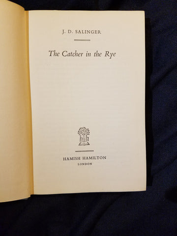 Catcher in the Rye by J D Salinger.   First UK printing.