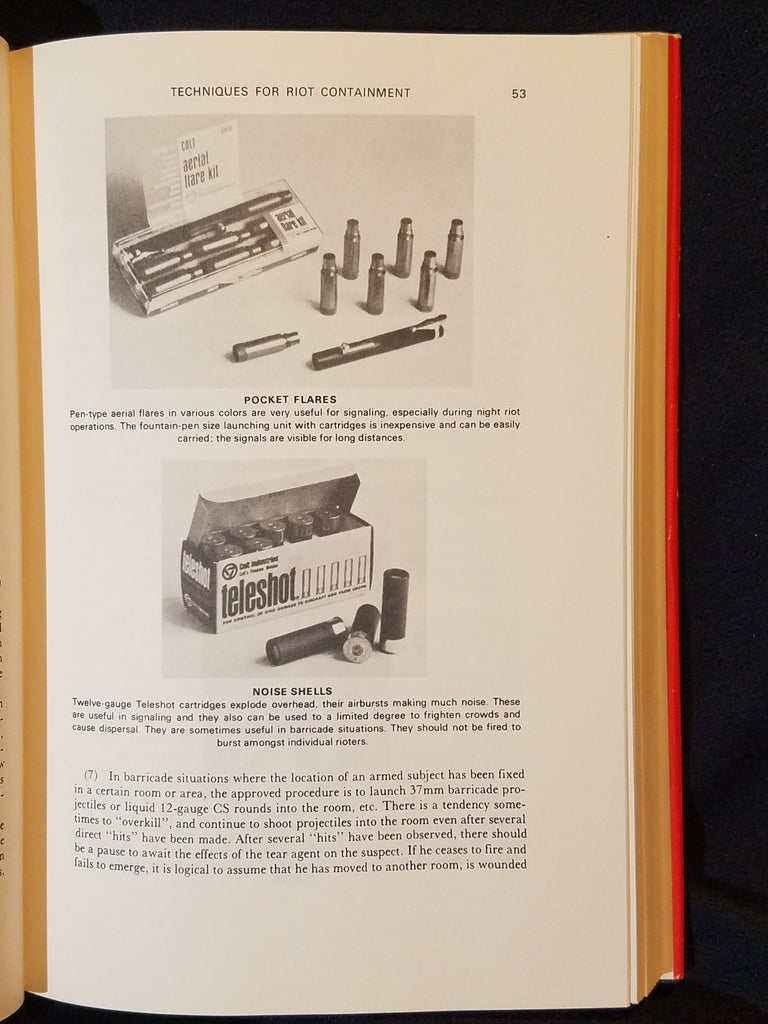 Rex Applegate Riot Police Baton Riot Control: Materiel And Techniques by Col. Rex Applegate. Paladin P ...