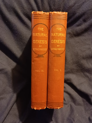 Natural Genesis  by Gerald Massey. 1883 2 Volumes