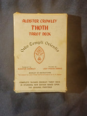 Aleister Crowley Thoth Tarot Deck. Samuel Weiser, Inc. First printing booklet