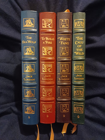 White Fang, Call of the Wild, Sea Wolf and To Build a Fire and Other Stories (four volume set) by Jack London. Easton Press. (1998).