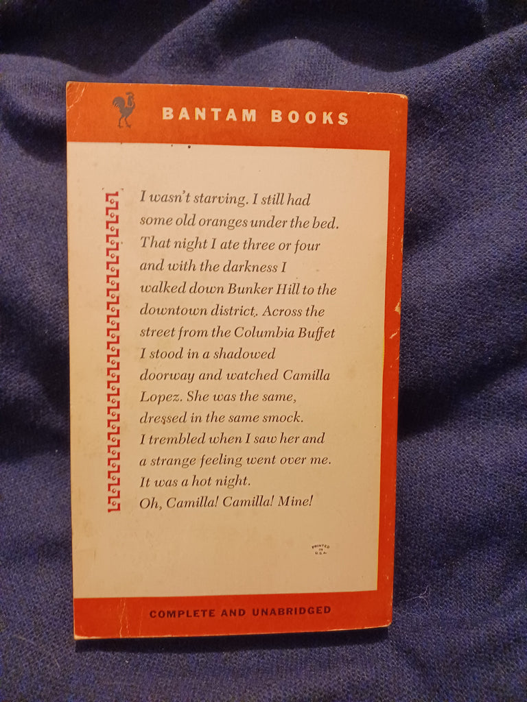 Ask the Dust by John Fante. Bantam Books. (1954). 1st Printing